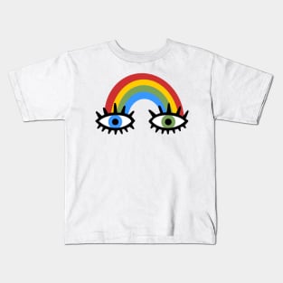 rainbow eyes Kids T-Shirt